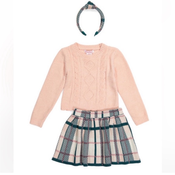 Tommy Bahama Kids sweater/skirt/headband set - Picture 1 of 3